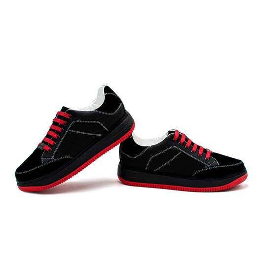 TENIS SNEAKERS EN PIEL DE BECERRO ITALIANO CON GAMUZA - WIO290O