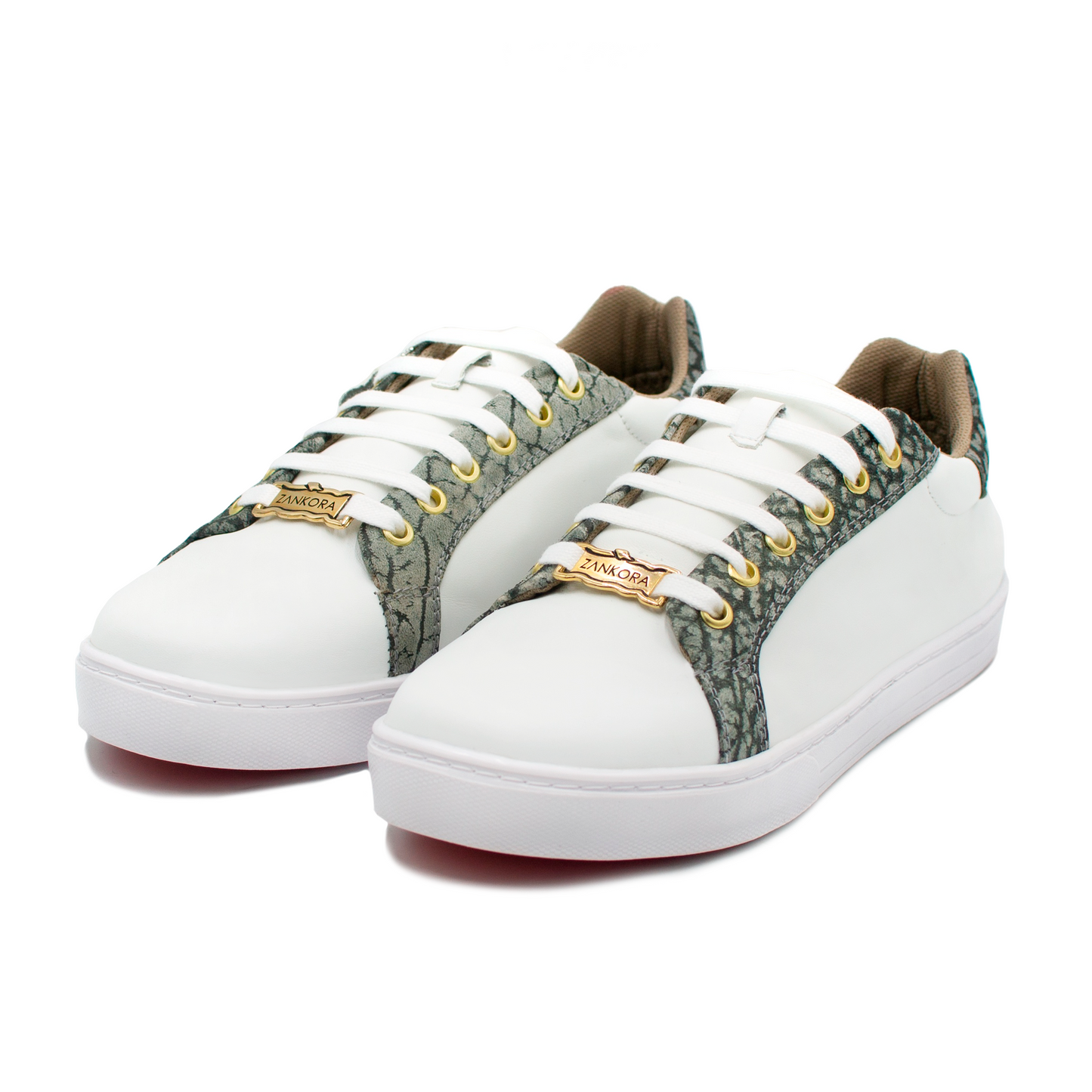 TENIS SNEAKER EN PIEL GENUINA DE BECERRO ITALIANO CON CUELLO DE TORO - JOW091