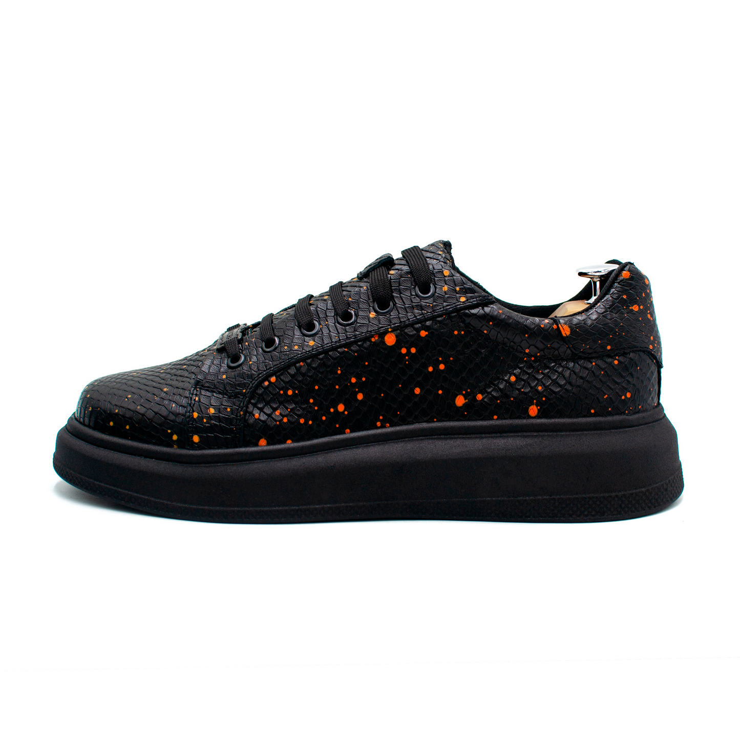 TENIS SNEAKERS EN PIEL RES GRABADA FULL DE PITÓN - LOP023