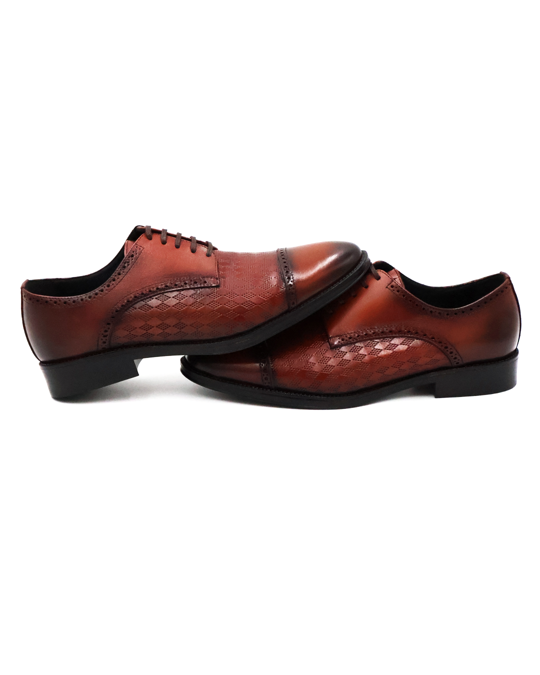 ZAPATO DE VESTIR CASUAL MARRÓN EN PIEL DE VACUNO (BECERRO) PARA HOMBRE