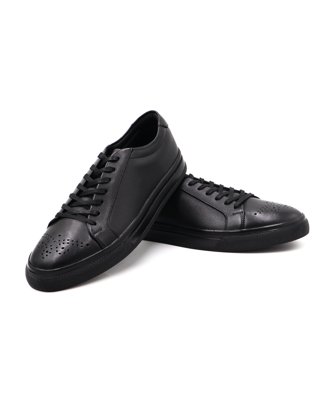 SNEAKER CASUAL NEGRO EN PIEL DE BECERRO PARA HOMBRE