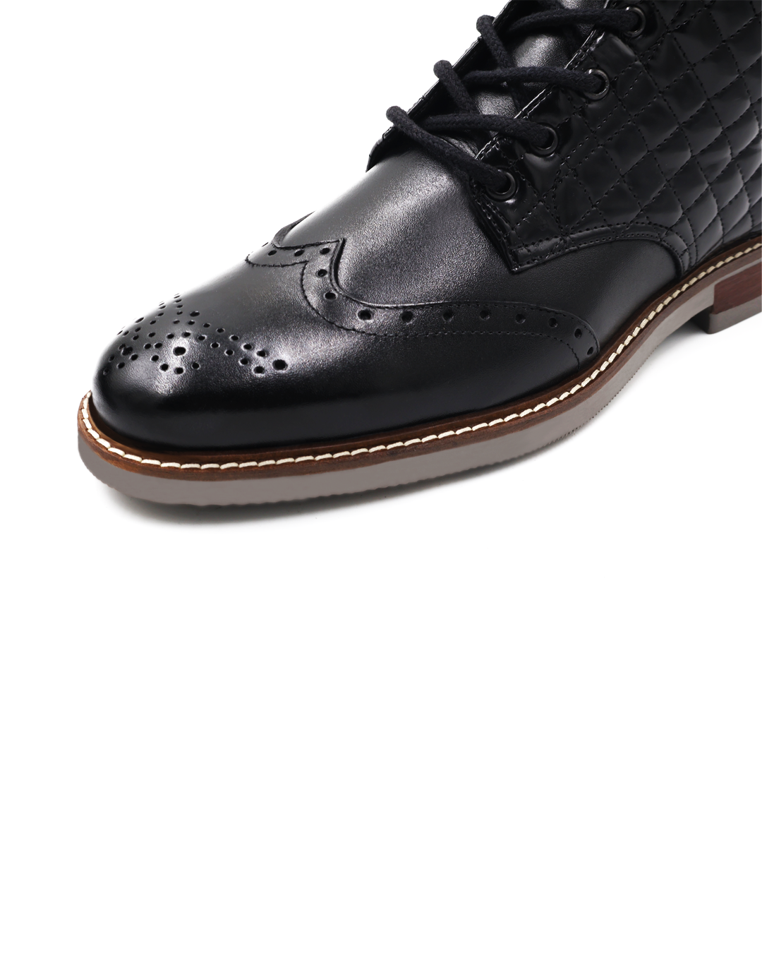 BOTA NEGRA PARA HOMBRE EN PIEL VACUNO