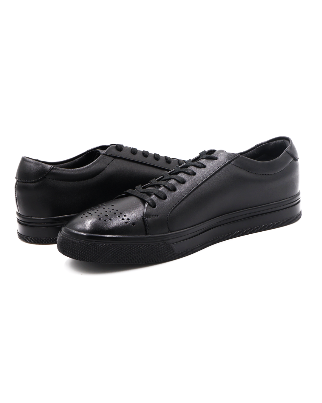SNEAKER CASUAL NEGRO EN PIEL DE BECERRO PARA HOMBRE