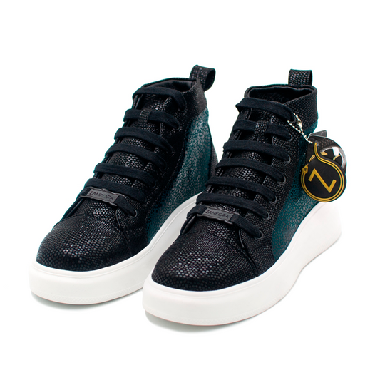 BOTÍN EN PIEL GRABADA DE MANTARRAYA - KOW092J