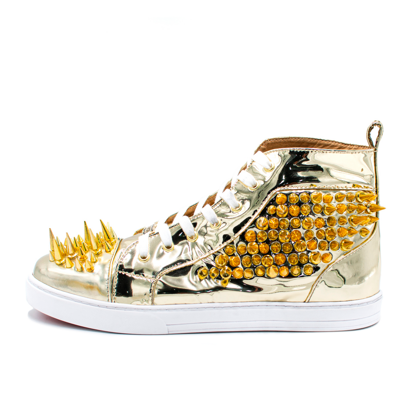 BOTINES CHAROL DORADO CON ESTOPEROLES - QLO102K