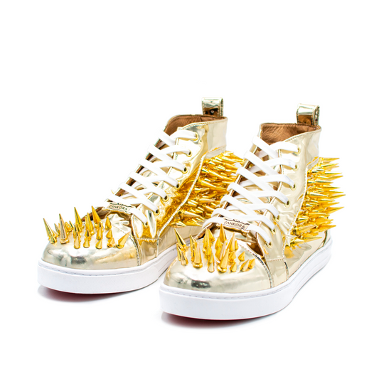 BOTINES CHAROL DORADO CON ESTOPEROLES - QLO102K