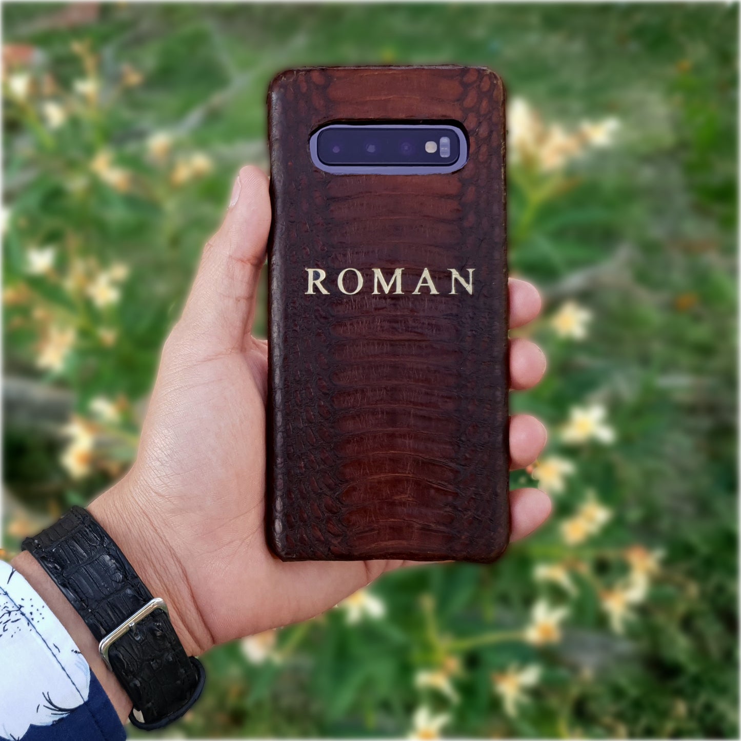 FUNDA / CASE / CARCASA PARA CELULAR EN PIEL / CUERO EXÓTIC DE COBRA -CBR093R