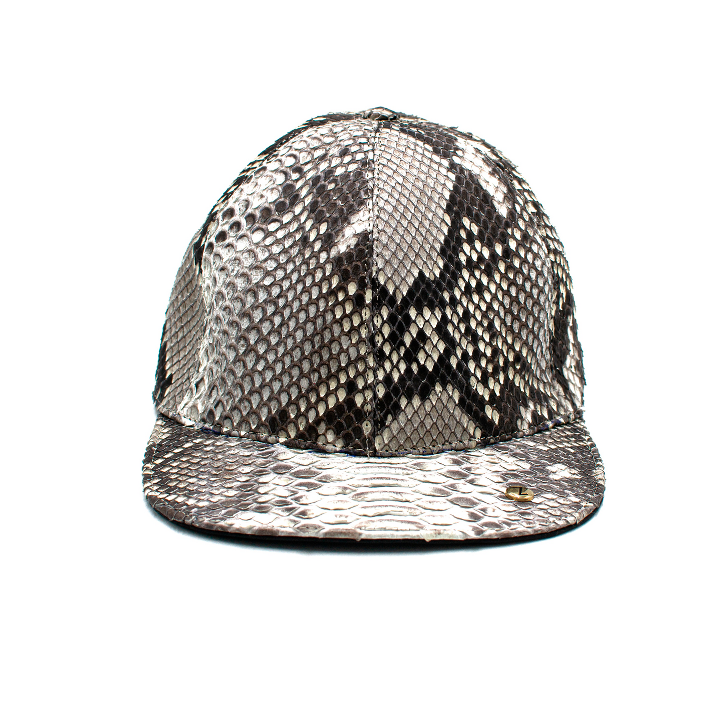 GORRA COMPLETAMENTE EN PIEL DE PITÓN NATURAL - LER022O