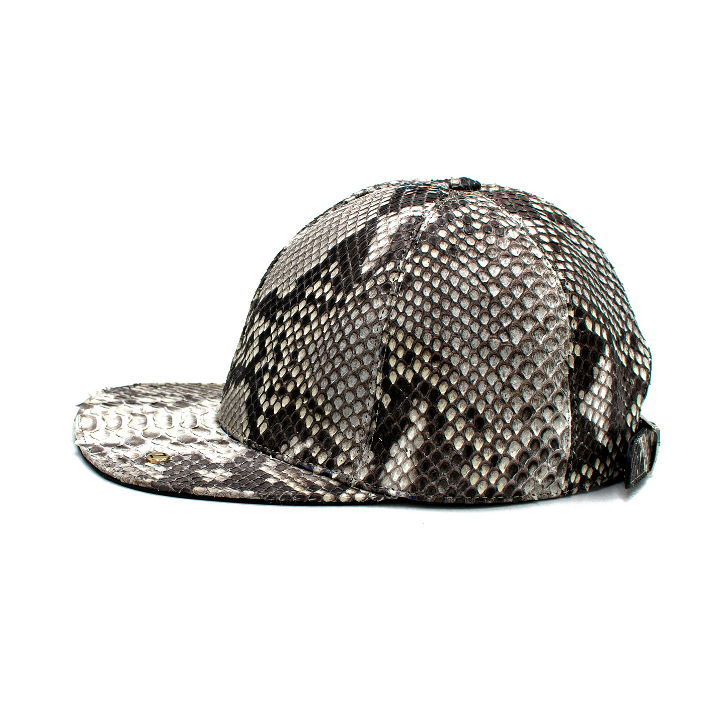 GORRA COMPLETAMENTE EN PIEL DE PITÓN NATURAL - LER022O