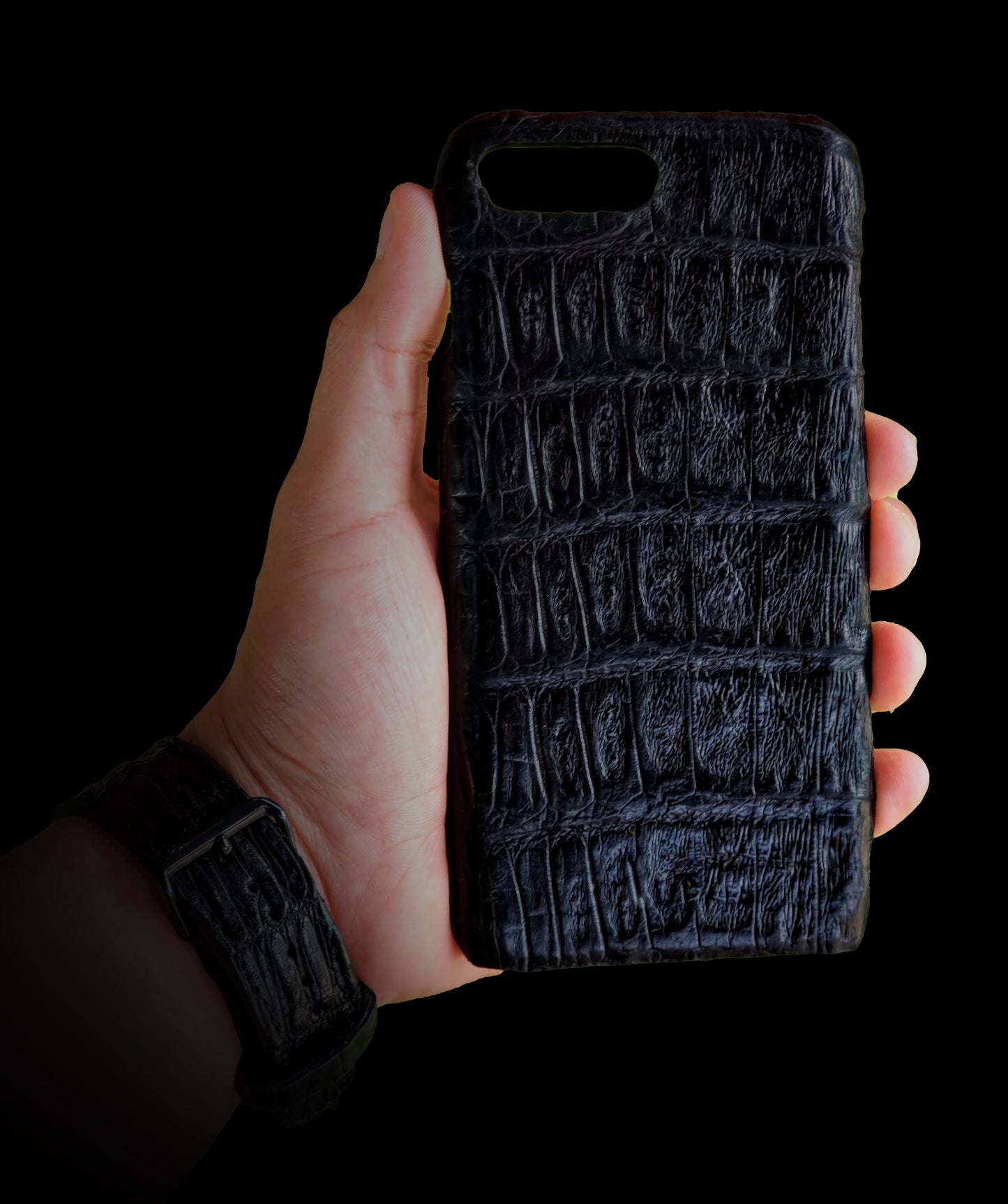 FUNDA / CASE / CARCASA PARA CELULAR EN PIEL / CUERO EXÓTIC DE PANZA DE COCODRILO - PZC309C