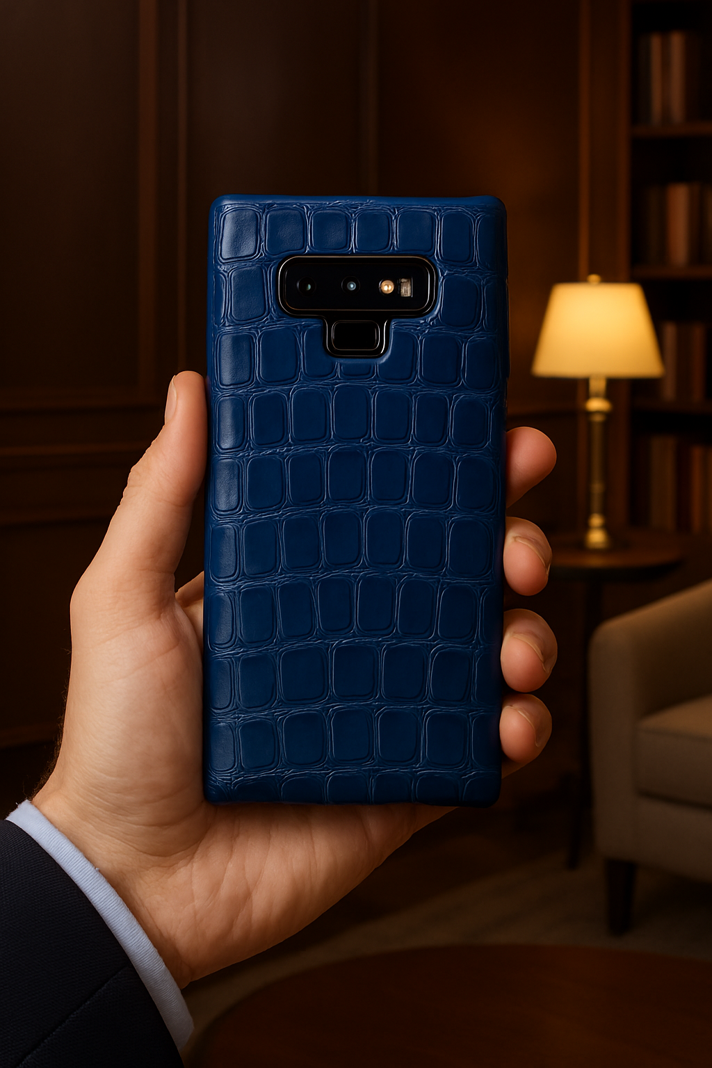 FUNDA / CASE / CARCASA PARA CELULAR EN PIEL / CUERO EXÓTIC DE PANZA DE COCODRILO - PZC309C