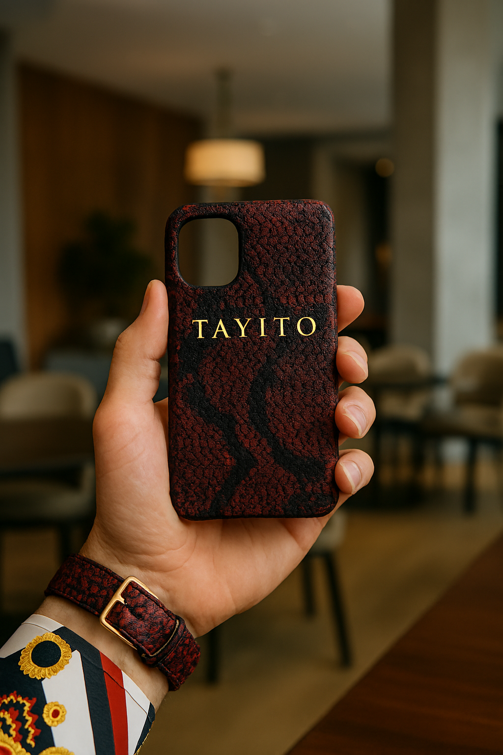 FUNDA / CASE / CARCASA PARA CELULAR EN PIEL / CUERO EXÓTIC DE SERPIENTE PITÓN CORTE BELLY (PANZA) - RSZ012B