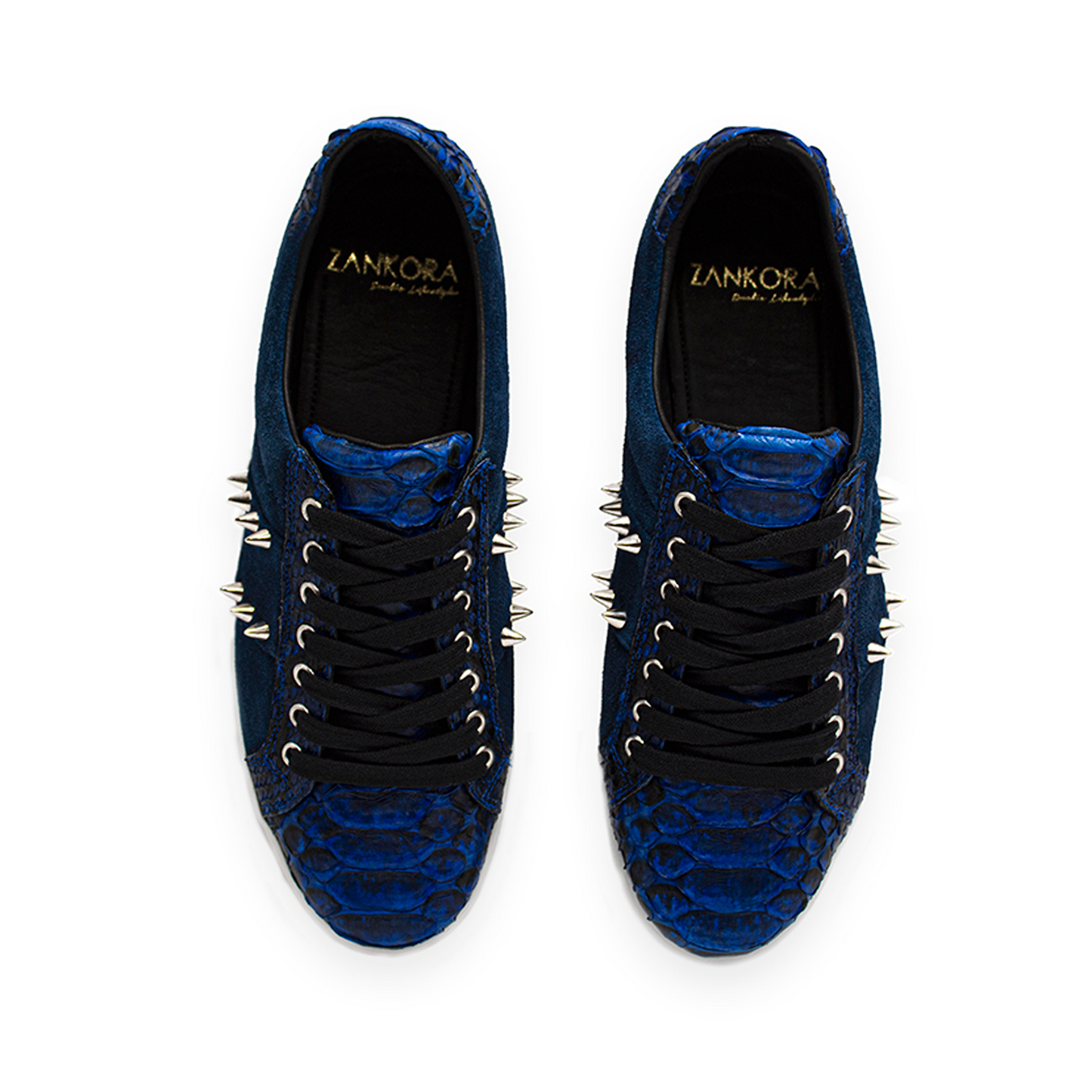 TENIS SNEAKERS DE GAMUZA Y SERPIENTE PITÓN - GPN7546G