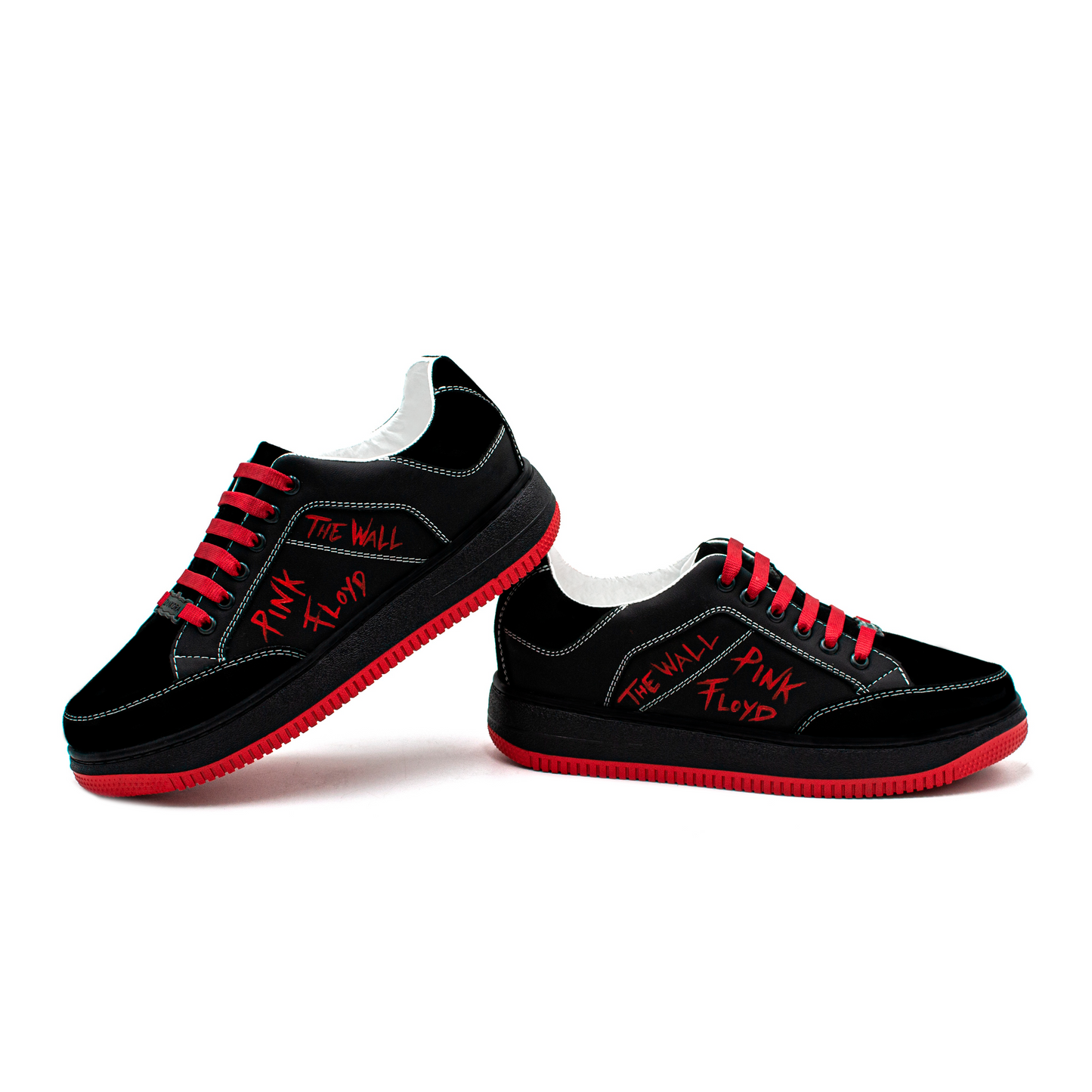 TENIS SNEAKERS DE PINK FLOYD CON PIEL DE BECERRO CON GAMUZA - QPO102K