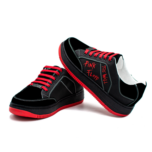 TENIS SNEAKERS DE PINK FLOYD CON PIEL DE BECERRO CON GAMUZA - QPO102K