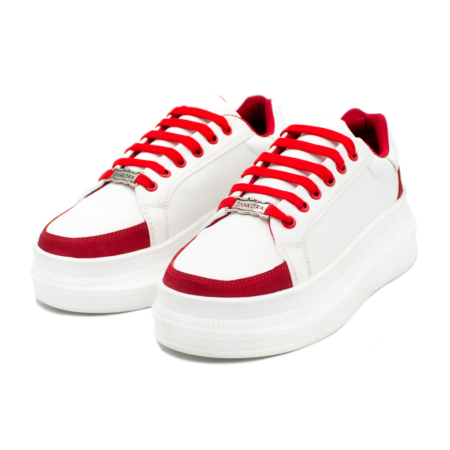 TENIS SNEAKERS EN PIEL GENUINA DE BECERRO ITALIANO CON APLICACIONES DE GAMUZA - DWO0123J