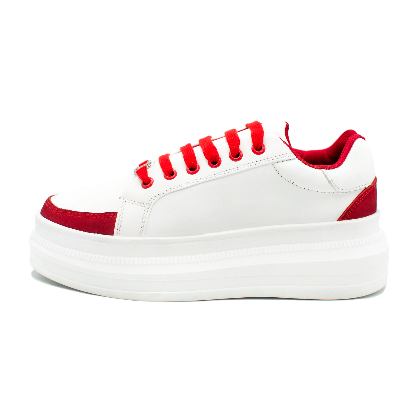 TENIS SNEAKERS EN PIEL GENUINA DE BECERRO ITALIANO CON APLICACIONES DE GAMUZA - DWO0123J