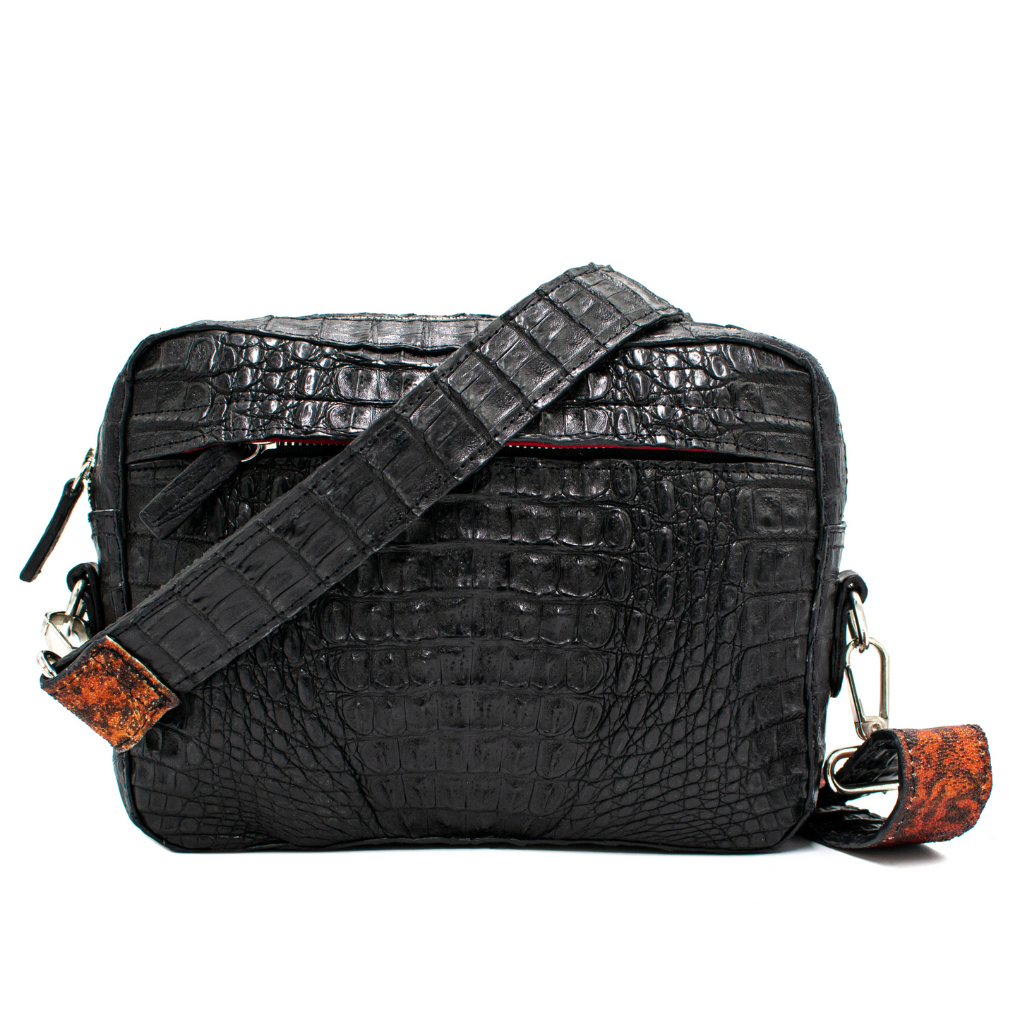 BANDOLERA COMPLETAMENTE DE COCDRILO CON MANTARRAYA - HGJ845U