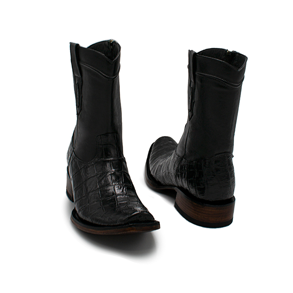 BOTAS CASUALES DE TUBO CORTO EN PIEL DE COCODRILO - BCC577H