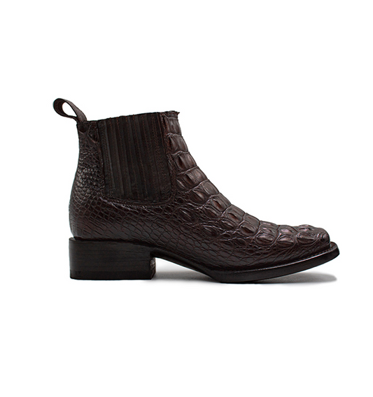BOTINES PARA CABALLERO EN PIEL GENUINA DE COCODRILO - BHBD958H