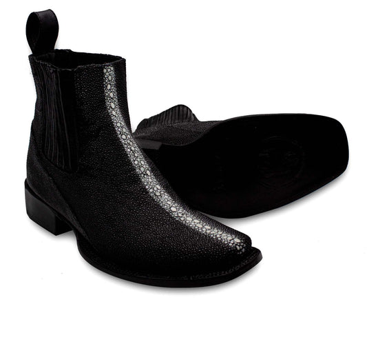 BOTÍN DE PIEL EXÓTICA DE MANTARRAYA REYNA - DBV496D