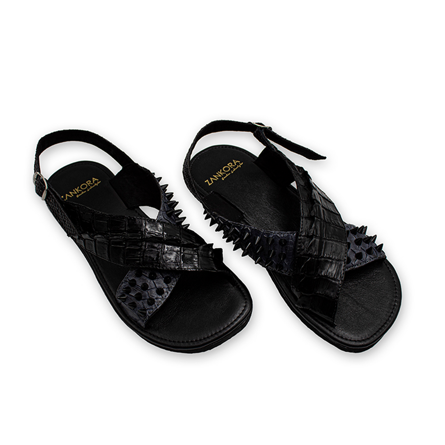 HUARACHES PARA CABALLERO EN PIEL GENUINA DE COCODRILO Y PITÓN - HCH47GT