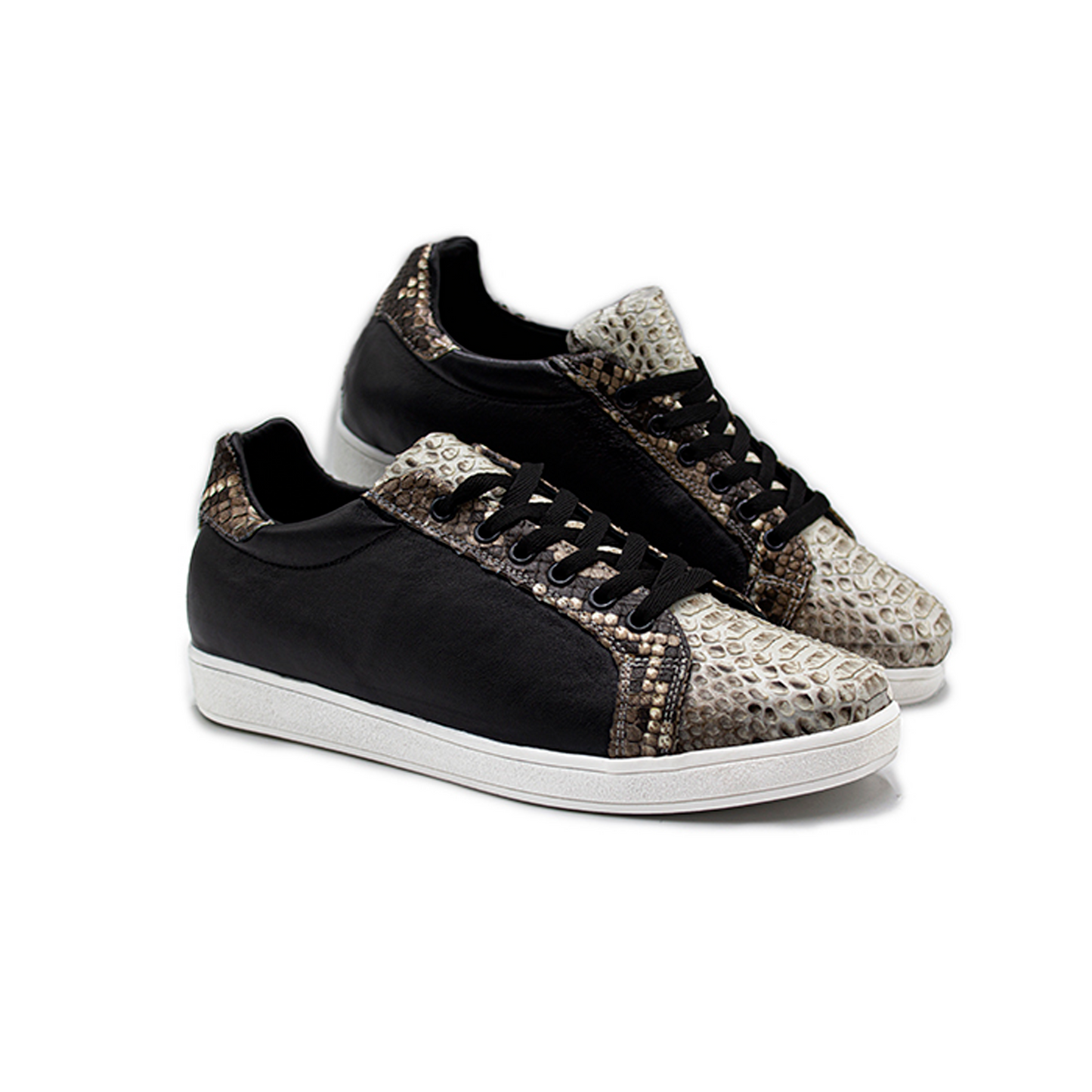 TENIS SNEAKERS DE BECERRO Y PITÓN - PBN857H