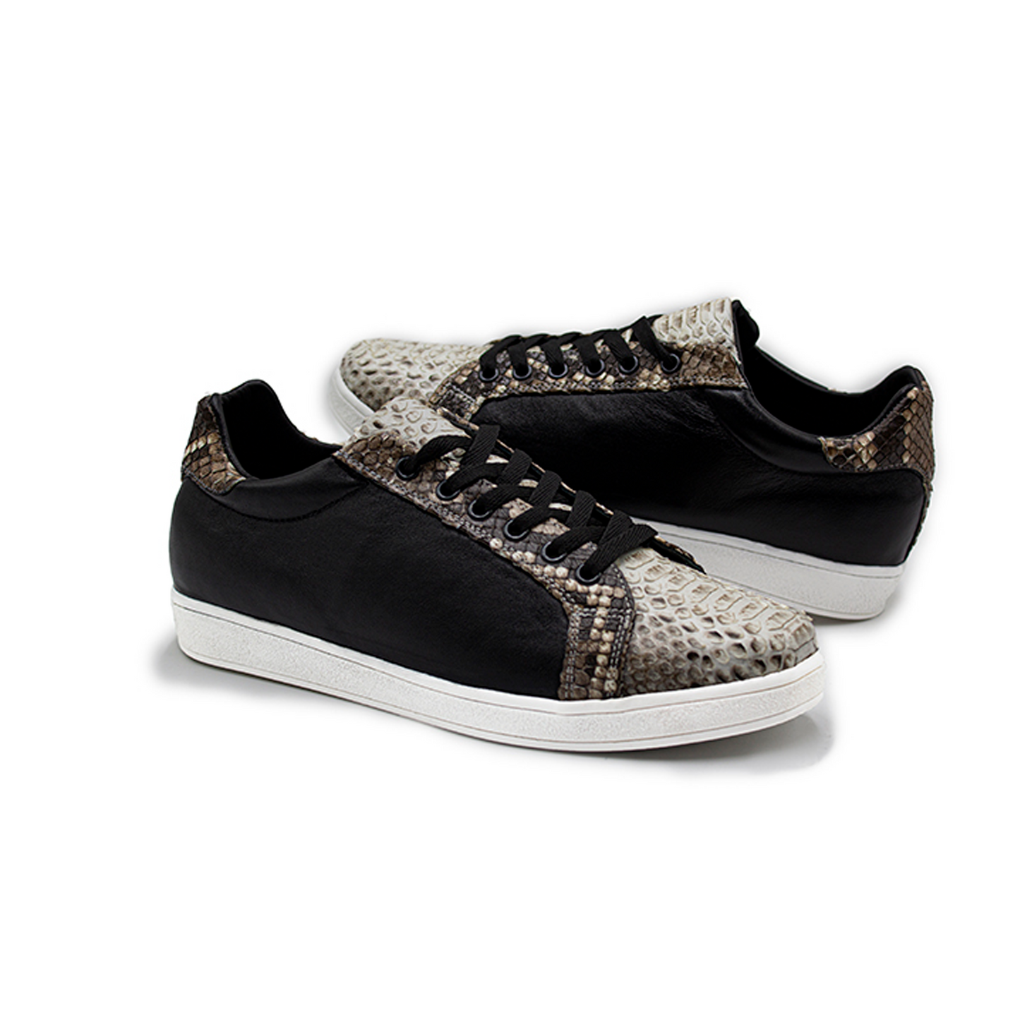 TENIS SNEAKERS DE BECERRO Y PITÓN - PBN857H