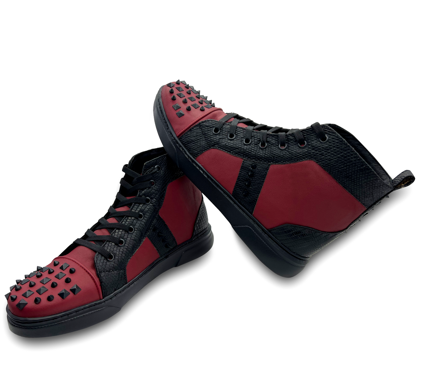 TENIS BOTITAS ROJAS DE LIZARD CON ESTOPEROLES - AHD784J