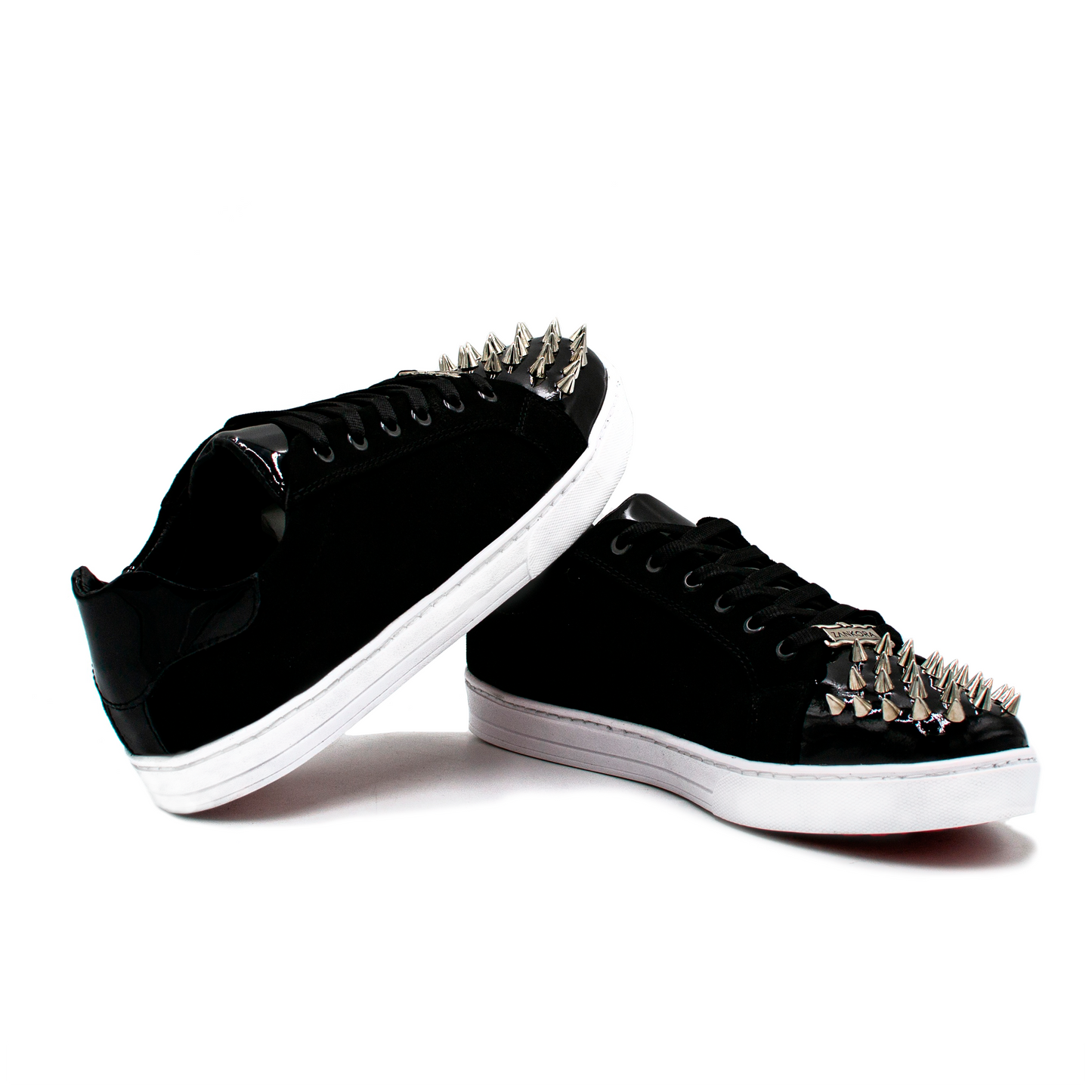 TENIS SNEAKERS EN PIEL DE RES ACABADO CON CHAROL, NOBUCK Y ESTOPEROLES - ASO012L