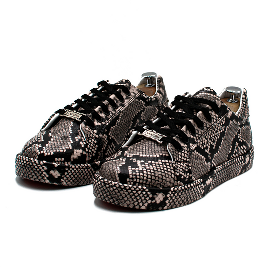 TENIS SNEAKERS EN PIEL SINTETICO PITÓN - SWI398J