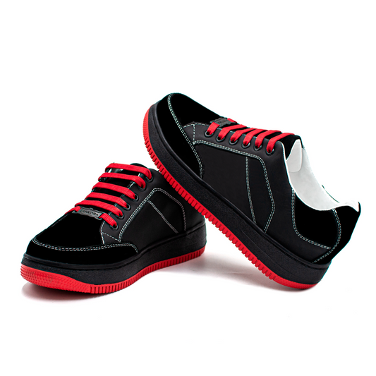 TENIS SNEAKERS EN PIEL DE BECERRO ITALIANO CON GAMUZA - WIO290O