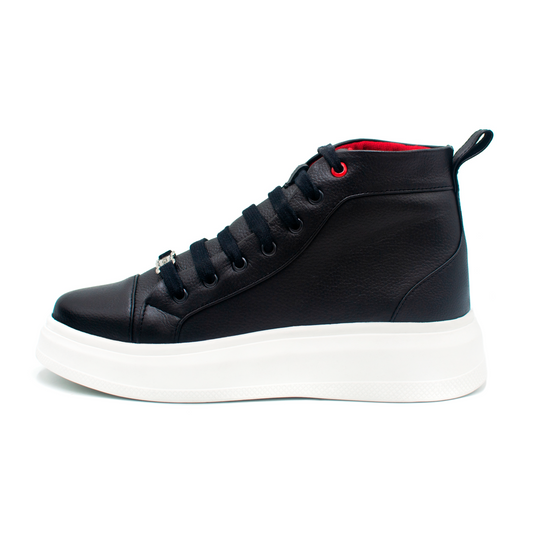 SNEAKERS TIPO BOTÍN COMPLETAMENTE EN PIEL GENUINA FLOTTER - BWE912