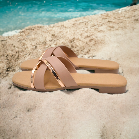 Sandalias para Dama - Nude Sparkle Sandals
