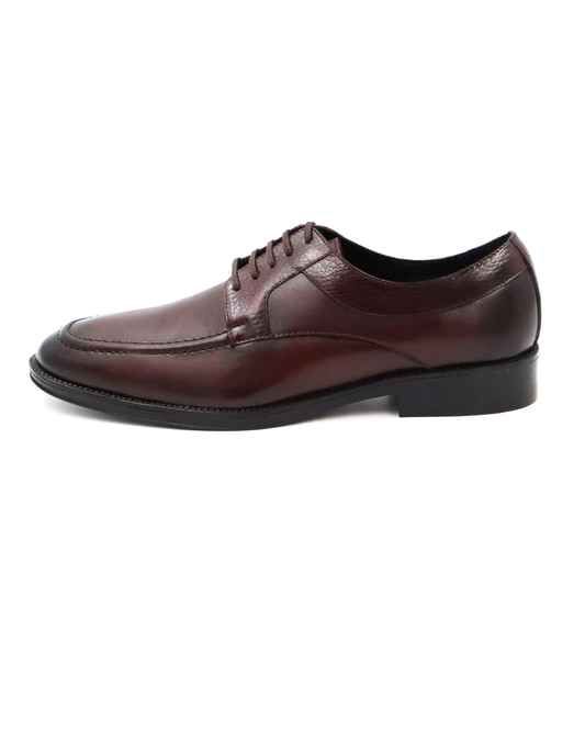 ZAPATO DE VESTIR CAFÉ EN PIEL DE BECERRO Y TERNERA