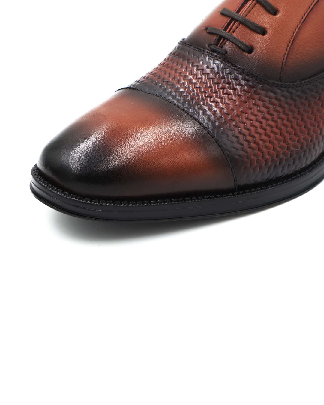 ZAPATO DE VESTIR MARRÓN EN PIEL VACUNO (BECERRO) PARA HOMBRE