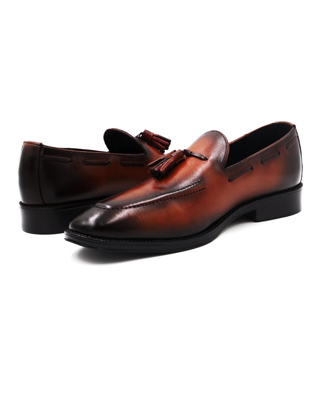 MOCASÍN CAFÉ EN PIEL DE BECERRO PARA HOMBRE