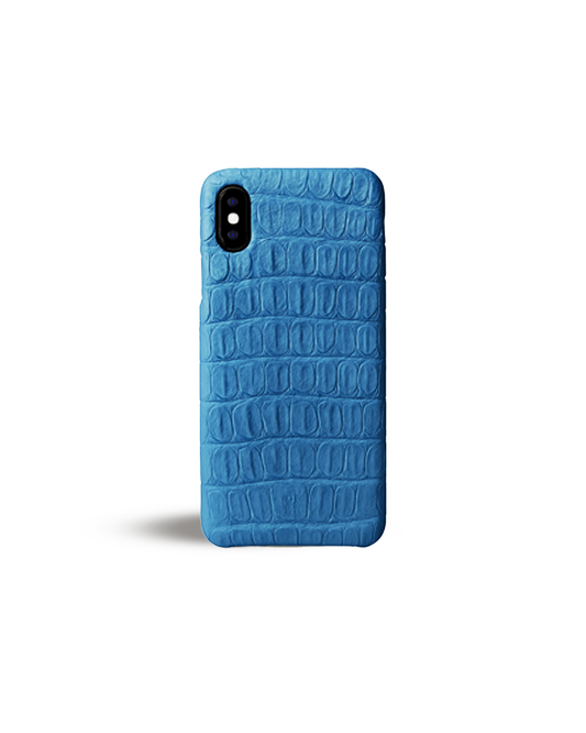 FUNDA COLOR CUELO EN PIEL EXÓTICA EN COLA DE COCODRILO