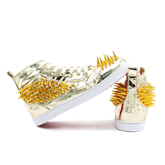 BOTINES CHAROL DORADO CON ESTOPEROLES - QLO102K
