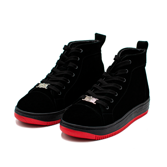 BOTINES COMPLETAMENTE EN PIEL DE GAMUZA - FJK093K