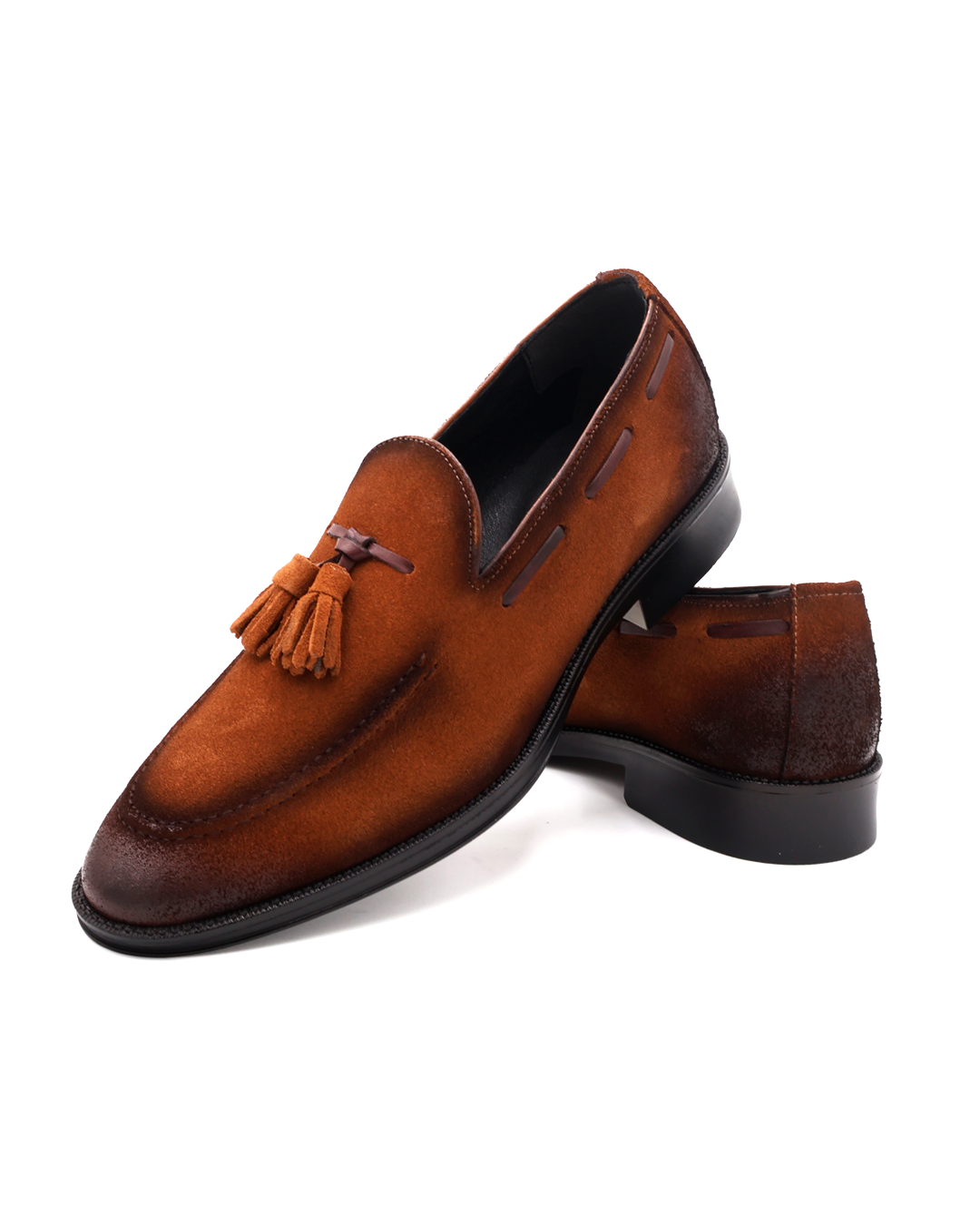 MOCASÍN CAFÉ CASUAL EN PIEL DE GAMUZA