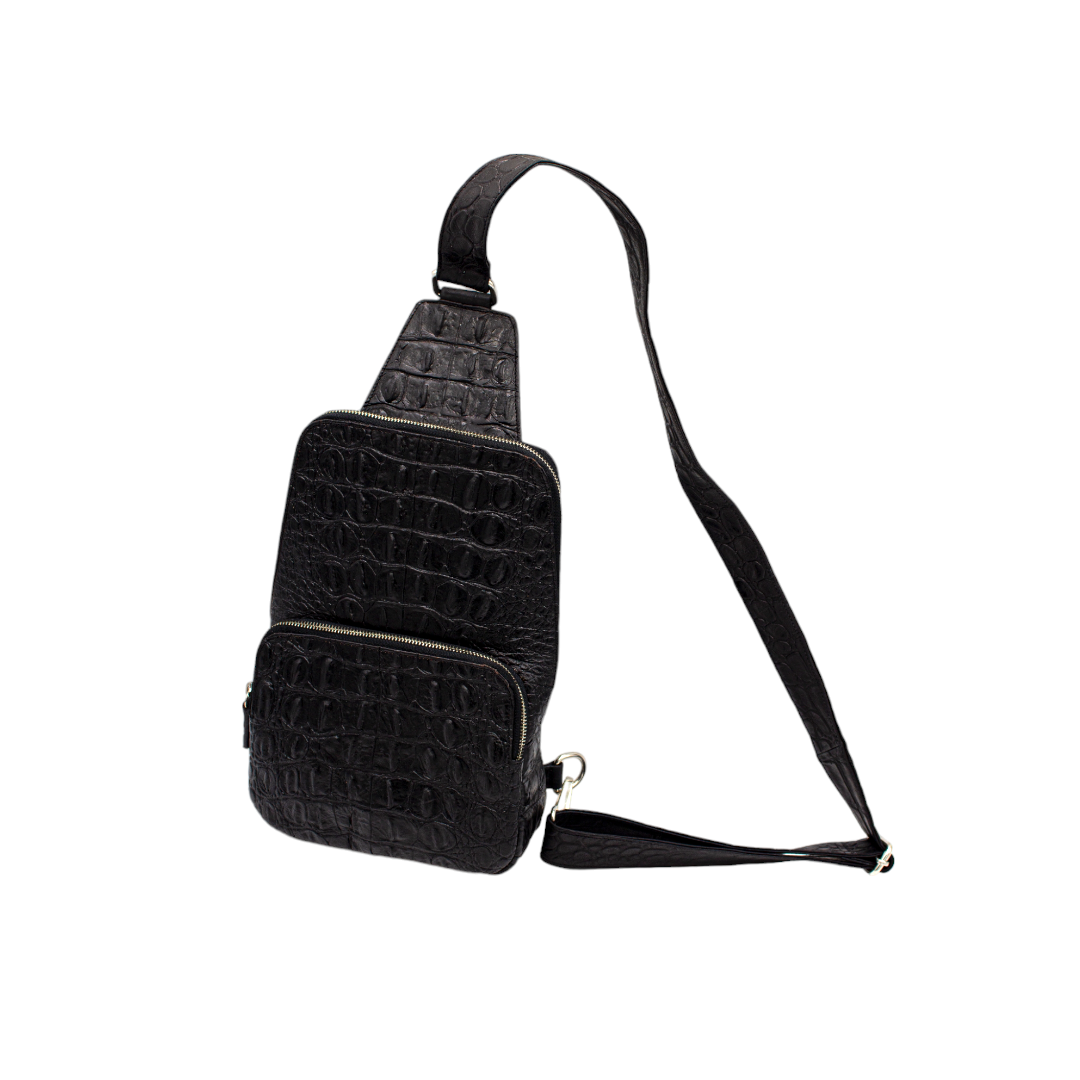 PECHERA PARA CABALLERO EN PIEL EXÓTICA DE COCODRILO - PMTCST2