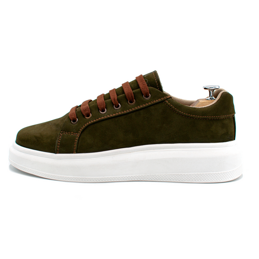 TENIS SNEAKERS COMPLETAMENTE NOBUCK VERDE - FWO102L