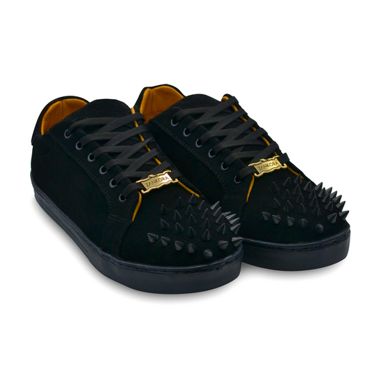 TENIS SNEAKERS DE PIEL GAMUZA CON ESTOPEROLES - GMR4965J