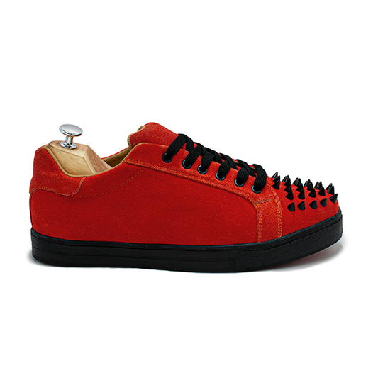 TENIS SNEAKERS DE PIEL GAMUZA CON ESTOPEROLES - GMZ8549H