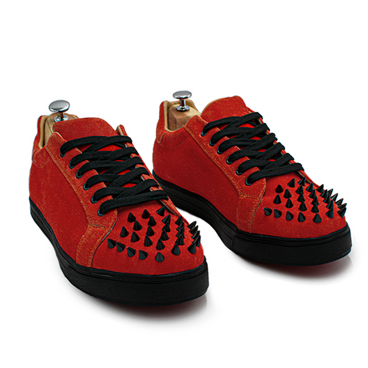 TENIS SNEAKERS DE PIEL GAMUZA CON ESTOPEROLES - GMZ8549H