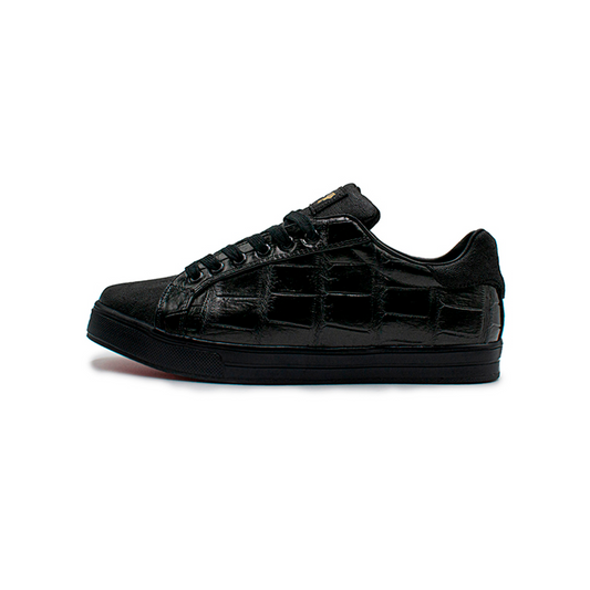 TENIS SNEAKERS EN PIEL GENUINA  DE ELEFANTE Y COCODRILO - E07D86