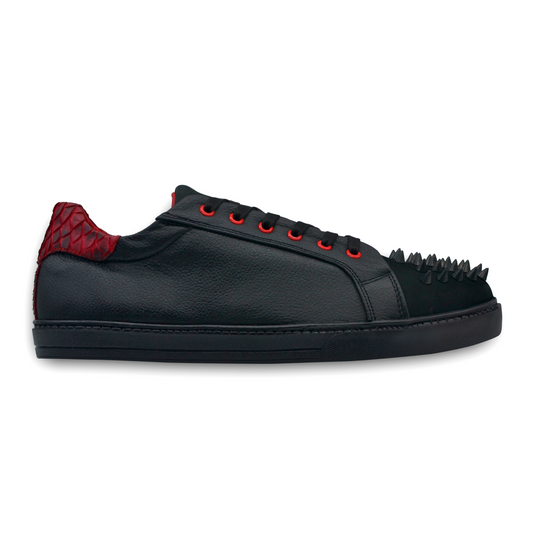 TENIS SNEAKERS NEGROS NOBUCK CON ESTOPEROLES - KUQ765H