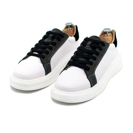 TENIS SNEAKERS RADIANT EN PIEL DE BECERRO ITALIANO CON GAMUZA - OWP102K