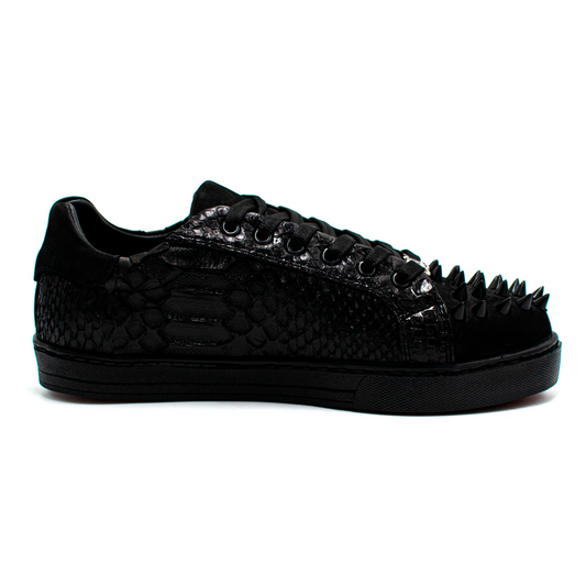 TENIS SNEAKERS DE SERPIENTE Y NOBUCK CON ESTOPEROLES - TN957GJ